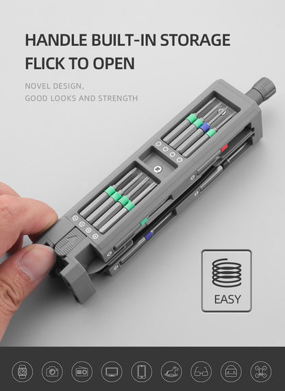 Screwdriver Kit 30 40 44 Precision Magnetic Bits Mini Tool Case