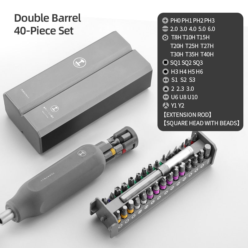 Screwdriver Kit 30 40 44 Precision Magnetic Bits Mini Tool Case