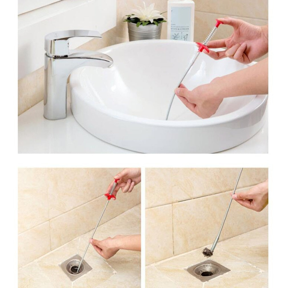 Bendable Sewer Dredging Cleaning Tool For Sink Tub