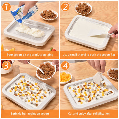 DIY Ice Cream Maker Pan with 2 Scrapers